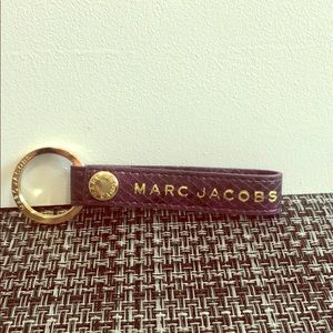 Marc Jacobs💜Purple Leather & Goldtone Key Loop 💜